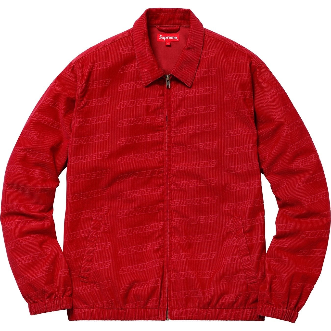 Debossed Logo Corduroy Jacket view 7